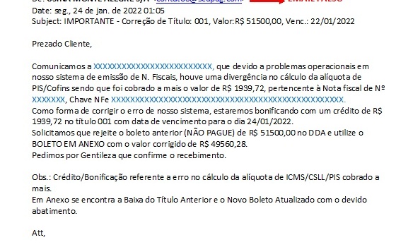 Alerta de Fraude em Boletos Bancários